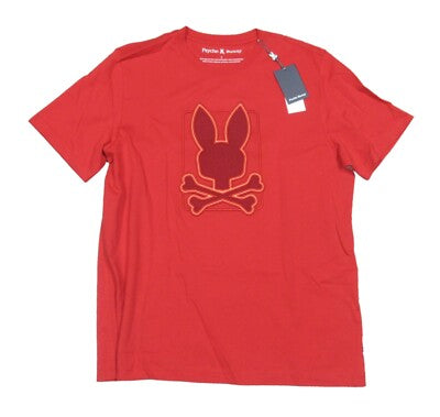 PSYCHO BUNNY MEN RED SHIRT B6U115E200