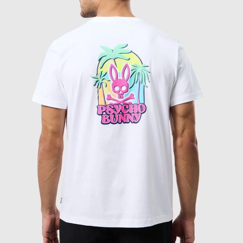 PSYCHO BUNNY MEN WHITE B6U613C200