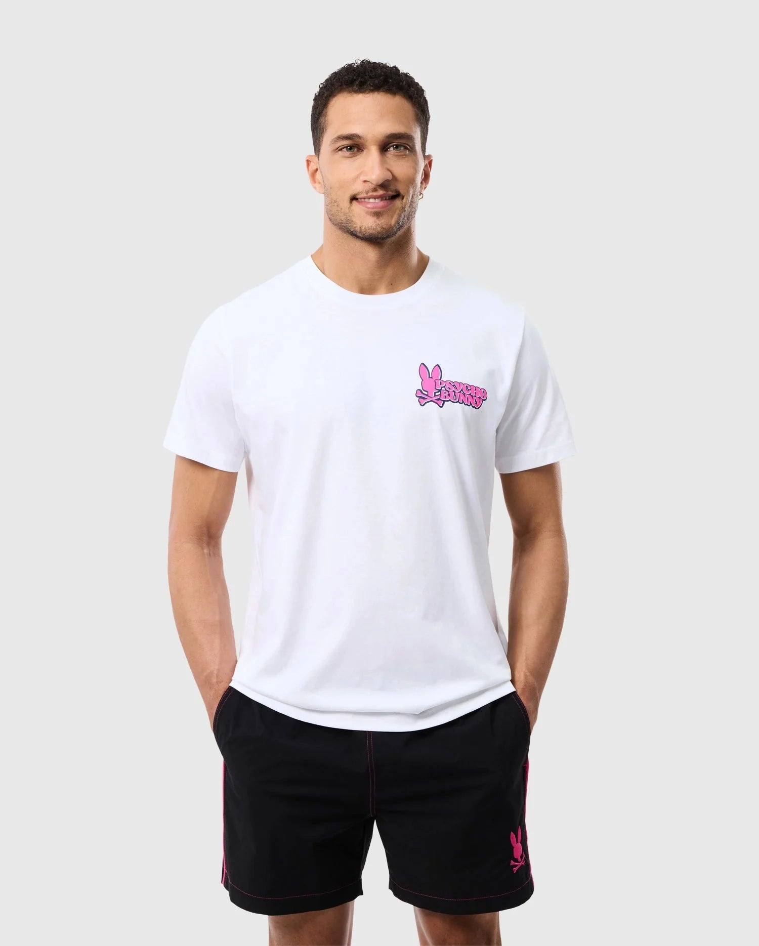 PSYCHO BUNNY MEN WHITE B6U613C200
