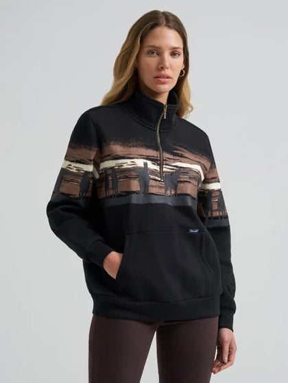 WRANGLER WOMEN BLACK - SWEATSHIRT 112382737