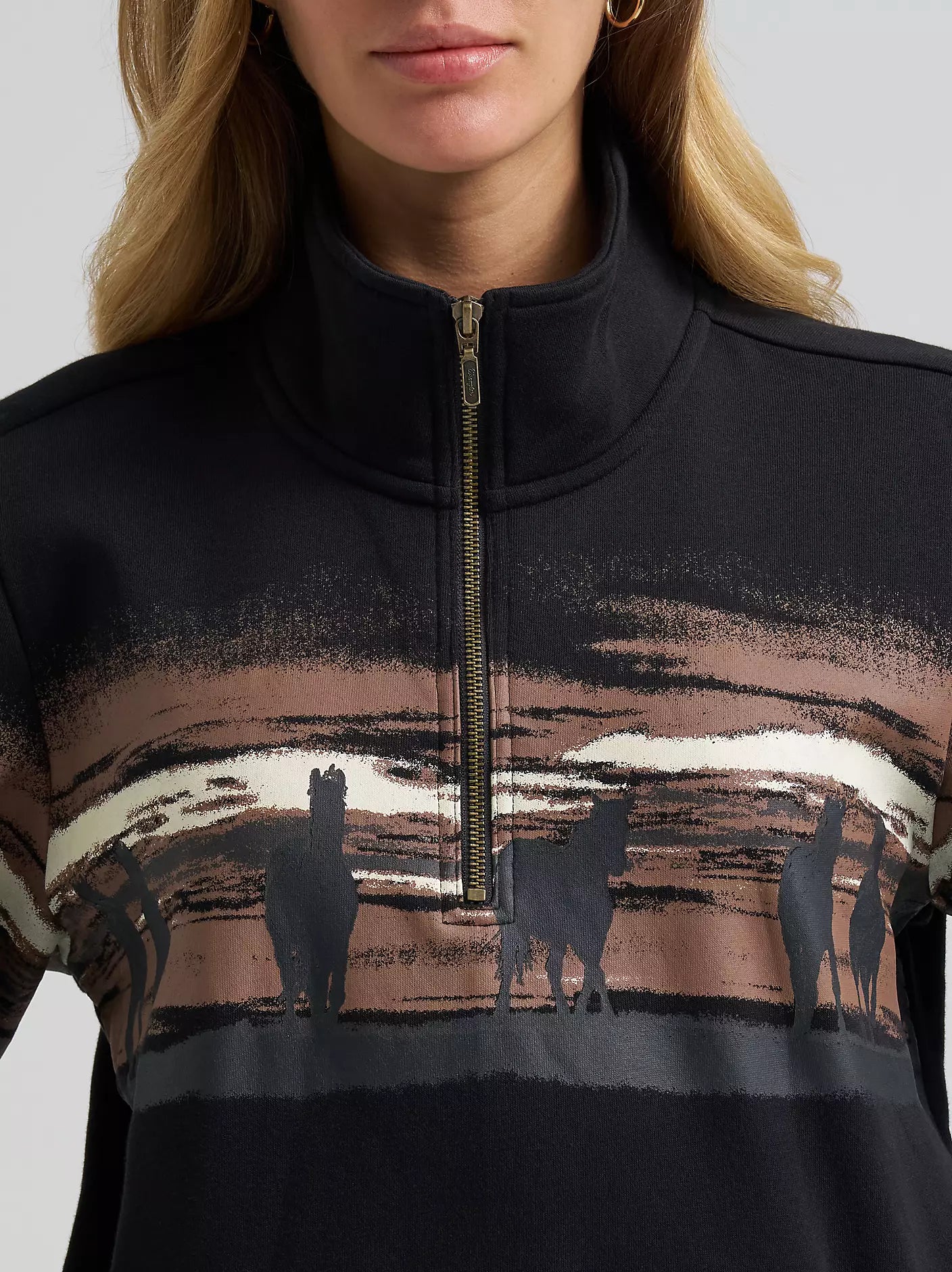 WRANGLER WOMEN BLACK - SWEATSHIRT 112382737