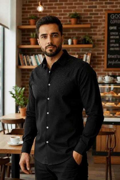 MENS BLACK CONTTI CON BRILLOS - CTLS271