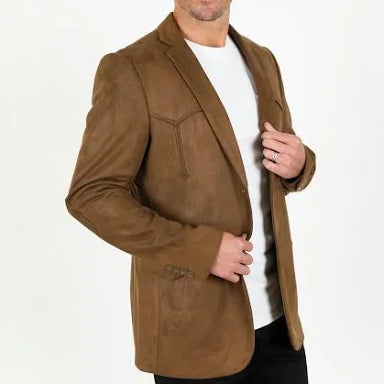 MONTERO LT BROWN BLAZER GAMUZA DESIGN RANCHER- MT2184