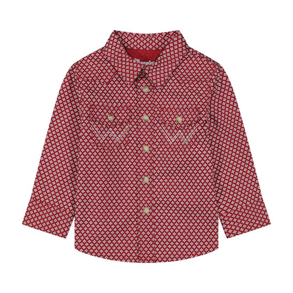 WRANGLER BABY BOY LONG SLEEVE WINE AZTEC -112384733