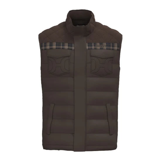 CHALECO PLEGABLE PARA HOMBRE HOOEY BANFF MARRÓN OSCURO - HV2617DKBR