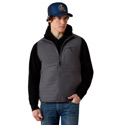 ARIAT MEN’S WYLIE IRON GATE FULL ZIP VEST 10079334