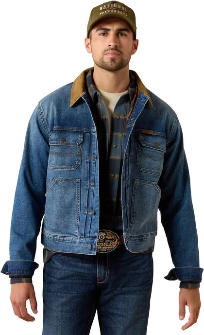 CHAQUETA TRUCKER FORRADA DE FRANELA PARA HOMBRE ARIAT NATE 10078964