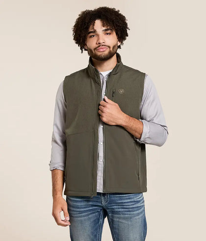 ARIAT MEN’S PIONNER STRETCHSHELL  VEST FOREST NIGH 10079590