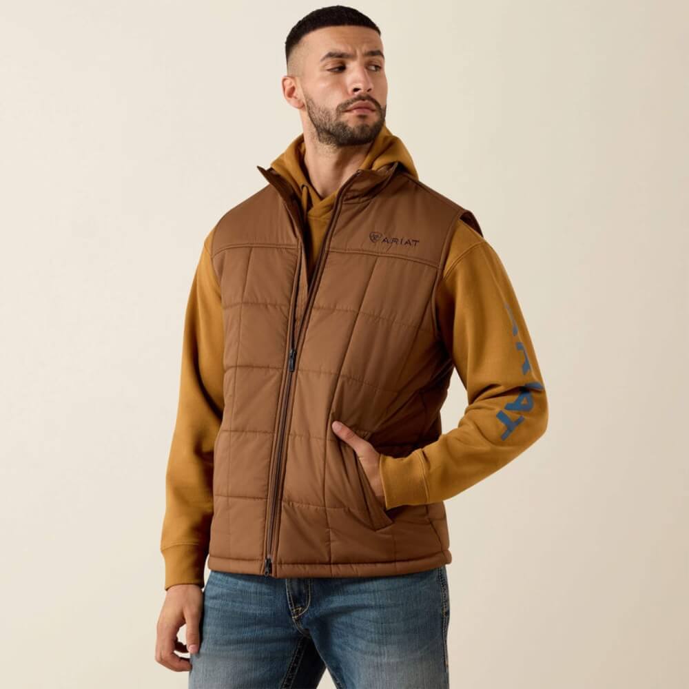ARIAT MEN’S CRIUS INSULAD VEST BEOWN 10079526