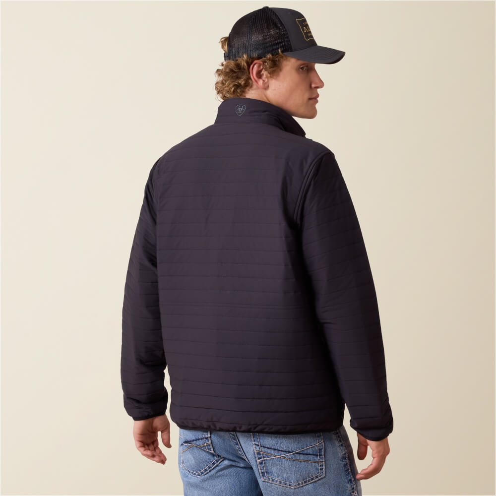 ARIAT JACKET MEN’S WYLIE FULL ZIP OBSIDIAN BLACK 10079869