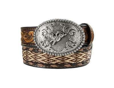 Cinturón para niño Nocona marrón azteca N4444302