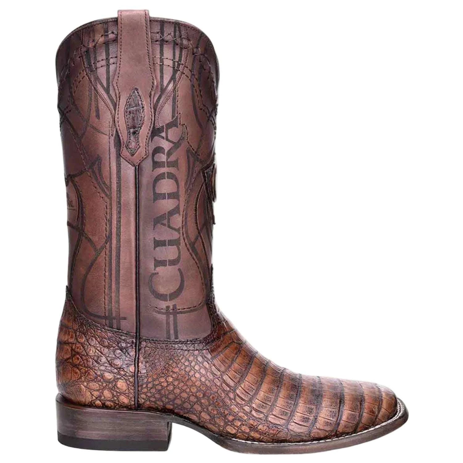 CUADRA BOOT FUSCUS BELLY CAIMAN PORTO MAPLE LASER & EMBROIDERY SQUARE TOE CU620 Laherradurawwnc.com