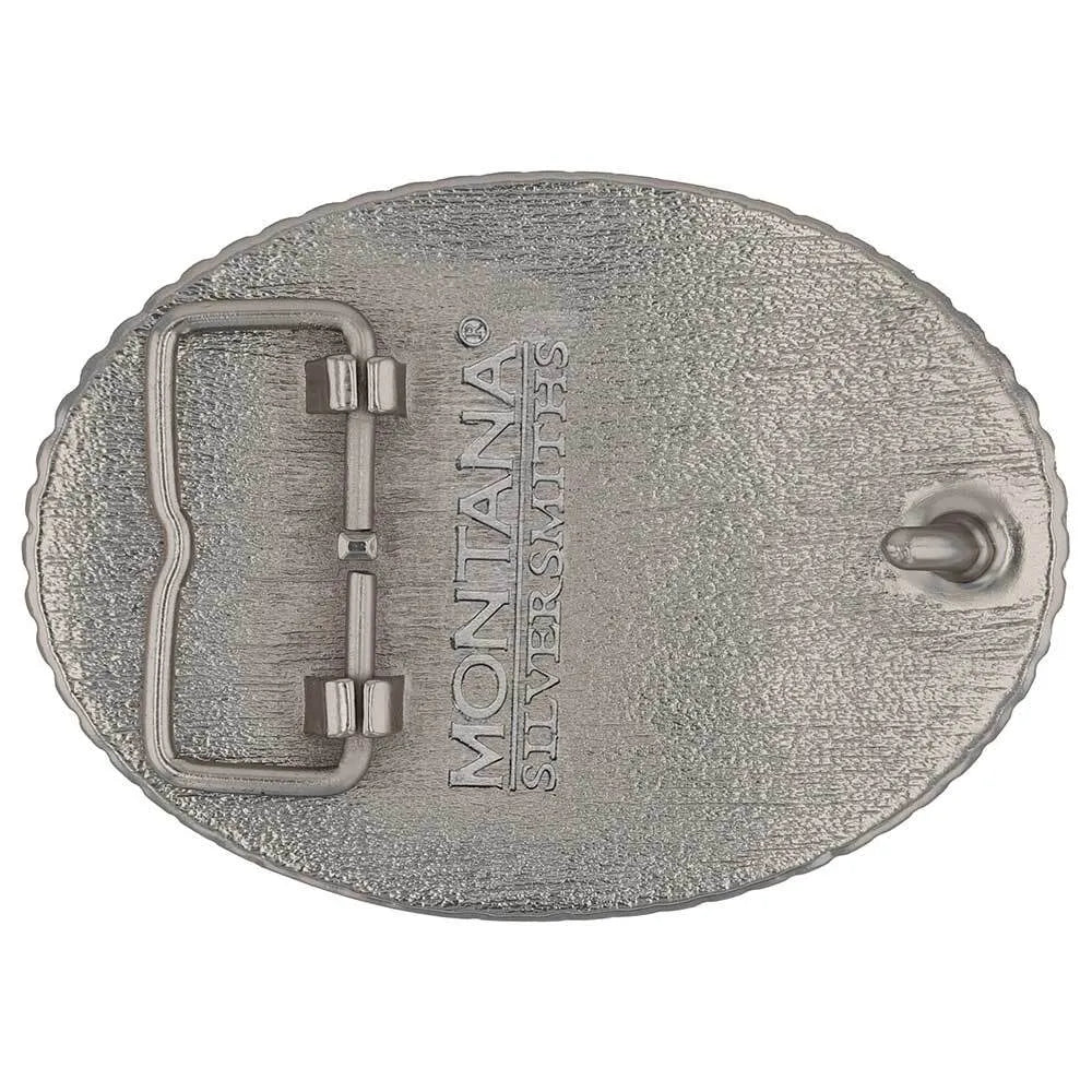 MONTANA SILVERSMITH OVAL STATE OF TEXAS BUCKLE 60811TXP2