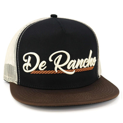EL VIEJON BLACK BROWN CREAM FLAT