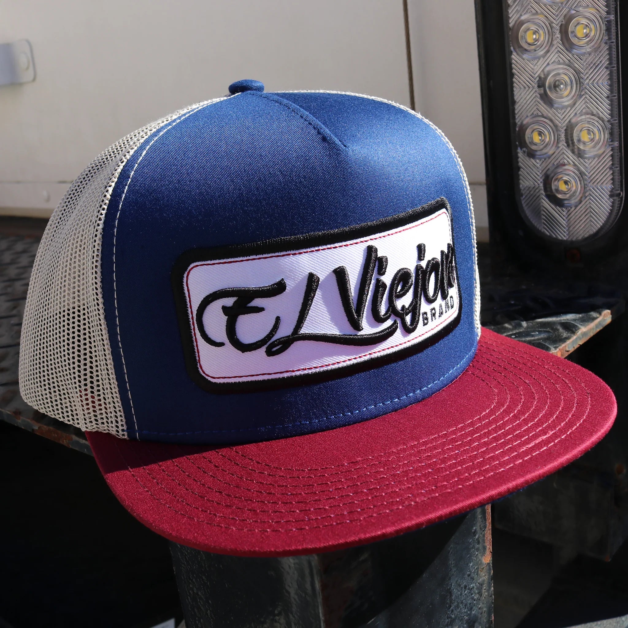 EL VIEJON PATCH MAROON/NAVY/TAN FLAT