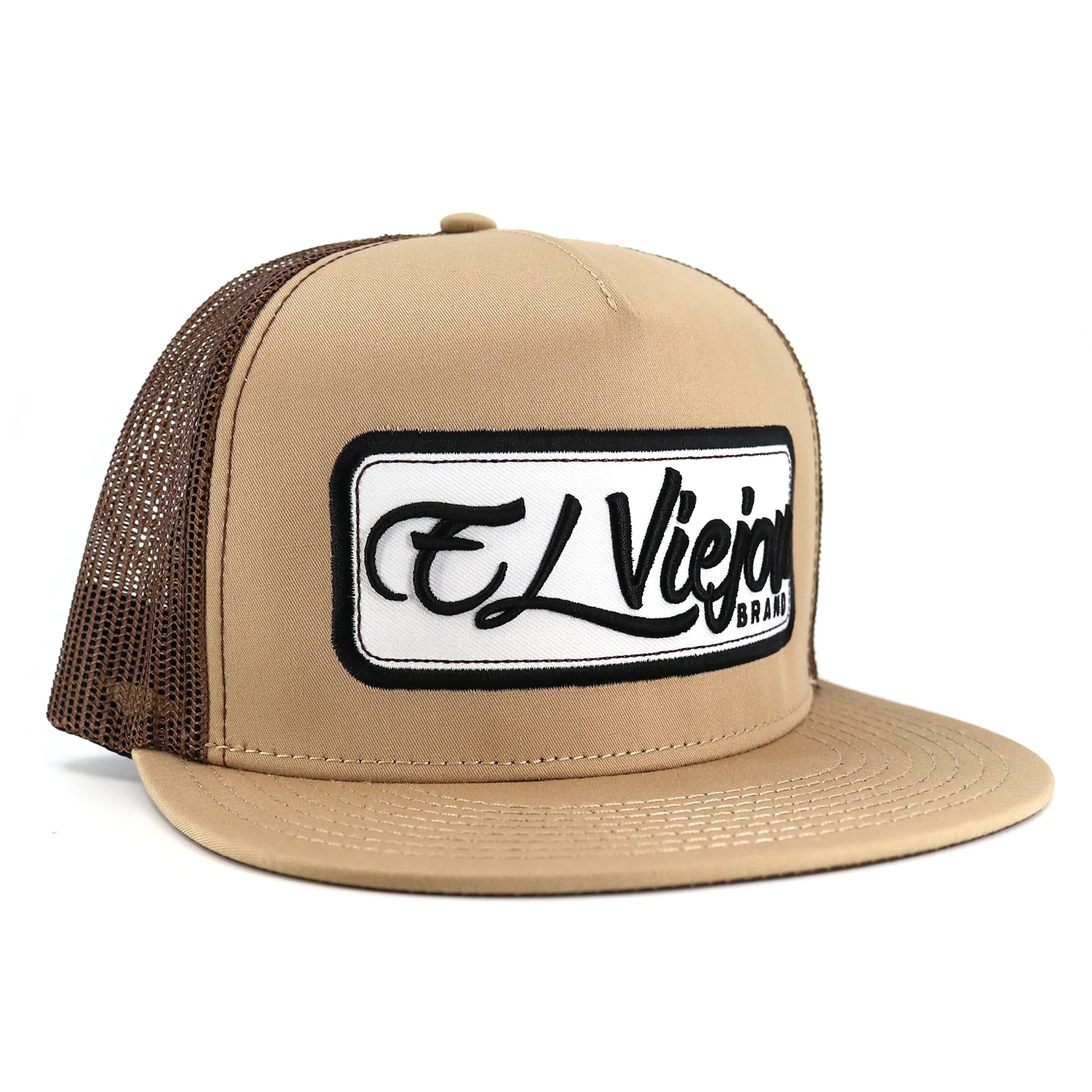EL VIEJON BROWN KHAKI FLAT CAP