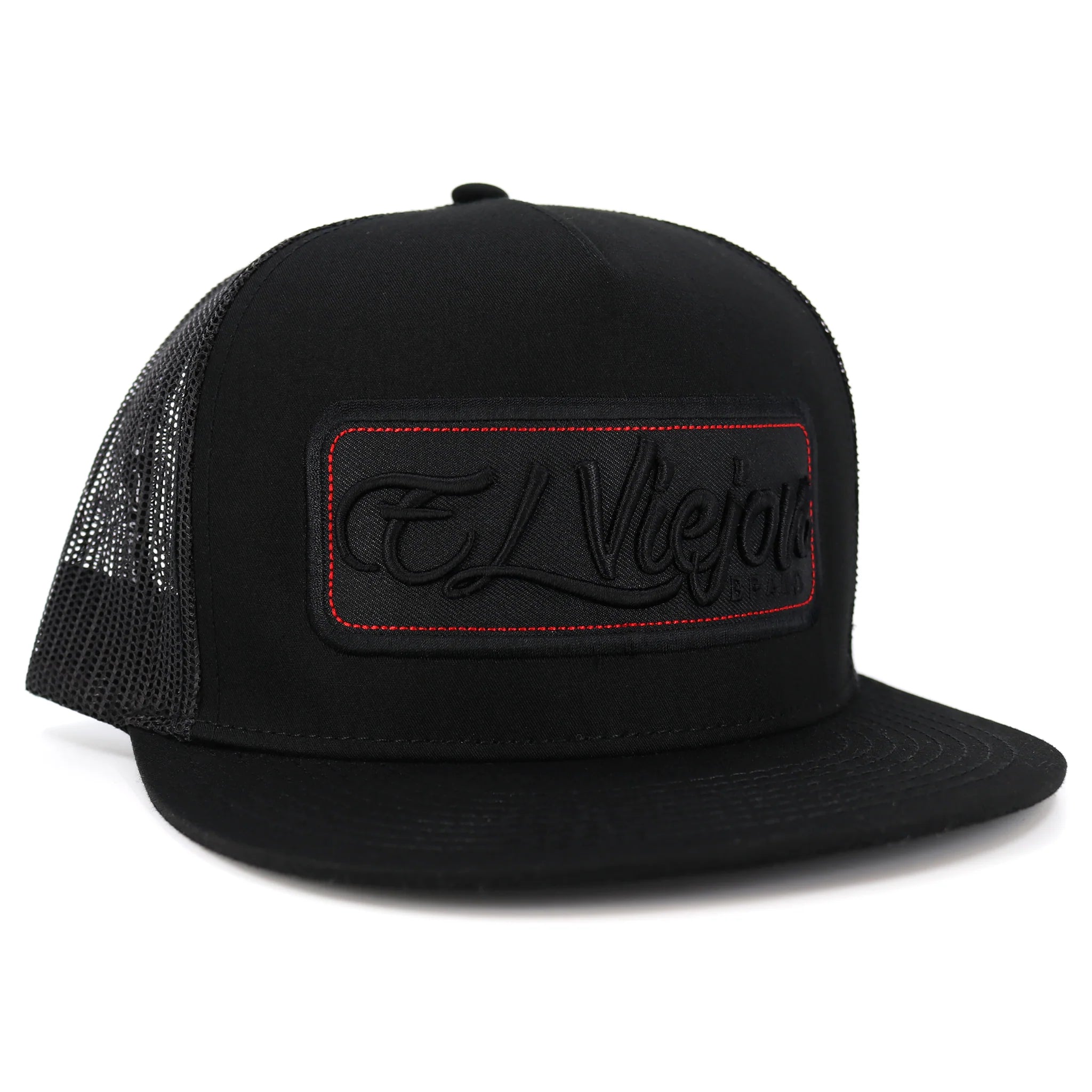 EL VIEJON BLACK PATCH FLAT CAP