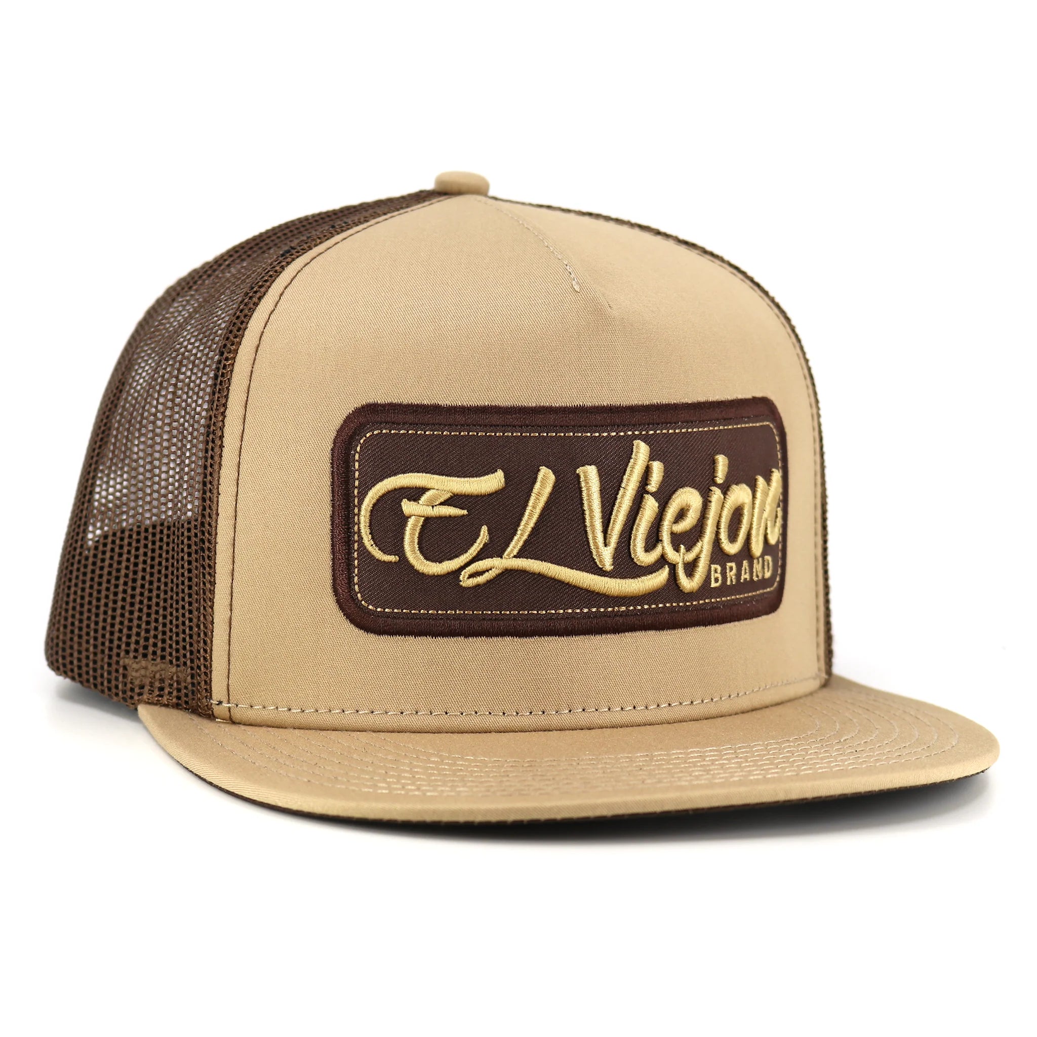 EL VIEJON BROWN/KHAKI FLAT CAP