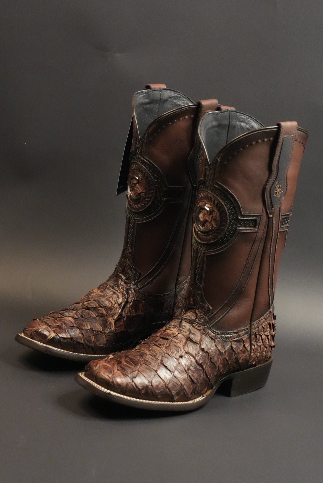 CUADRA MENS BOTA DE PIRARUCU CAFE SQ.TOE CU980