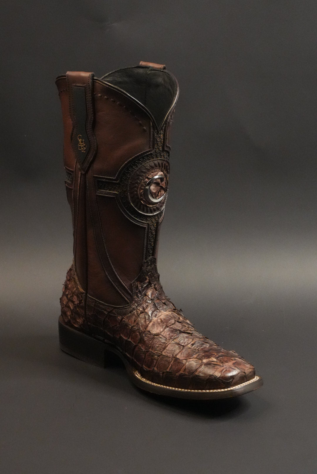 CUADRA MENS BOTA DE PIRARUCU CAFE SQ.TOE CU980