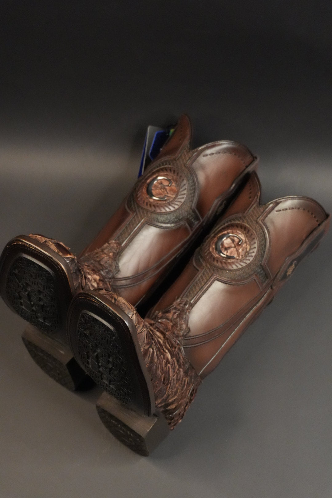 CUADRA MENS BOTA DE PIRARUCU CAFE SQ.TOE CU980