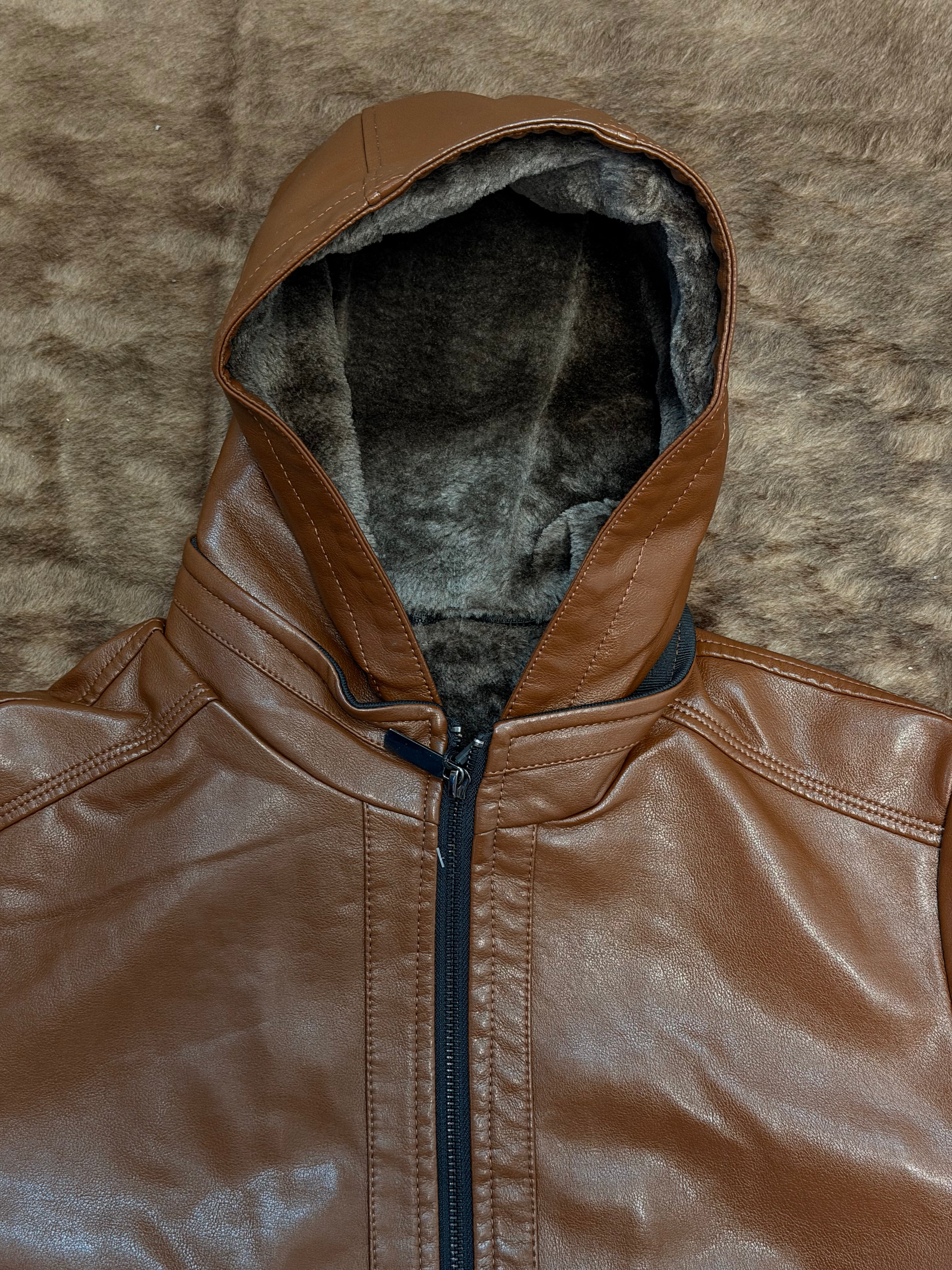 (DE-NIKO COGNAC LEATHER JACKET MP-2201