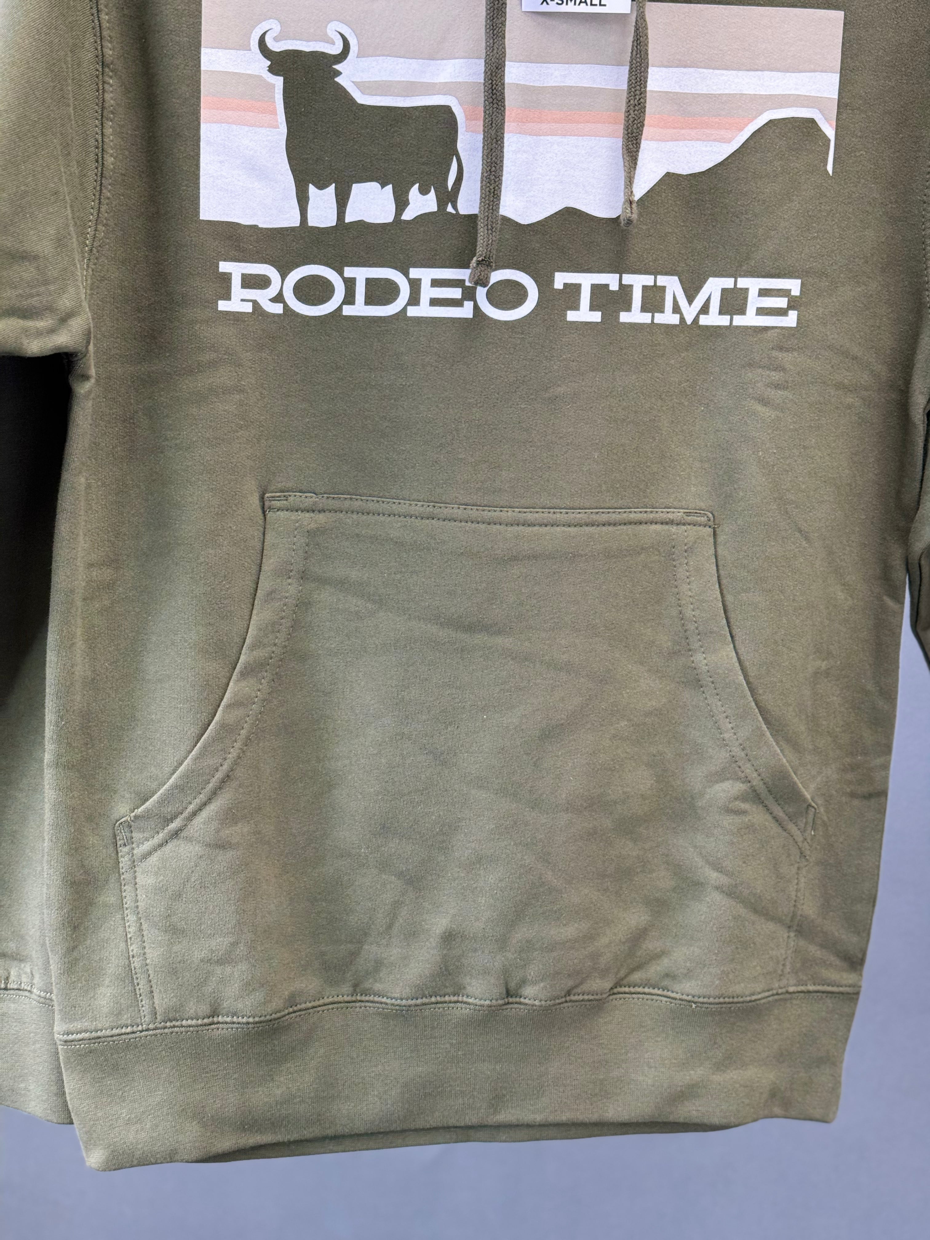 DALEBRISLY SWEATERSHIRT PRINTED RODEO TIME GREEN