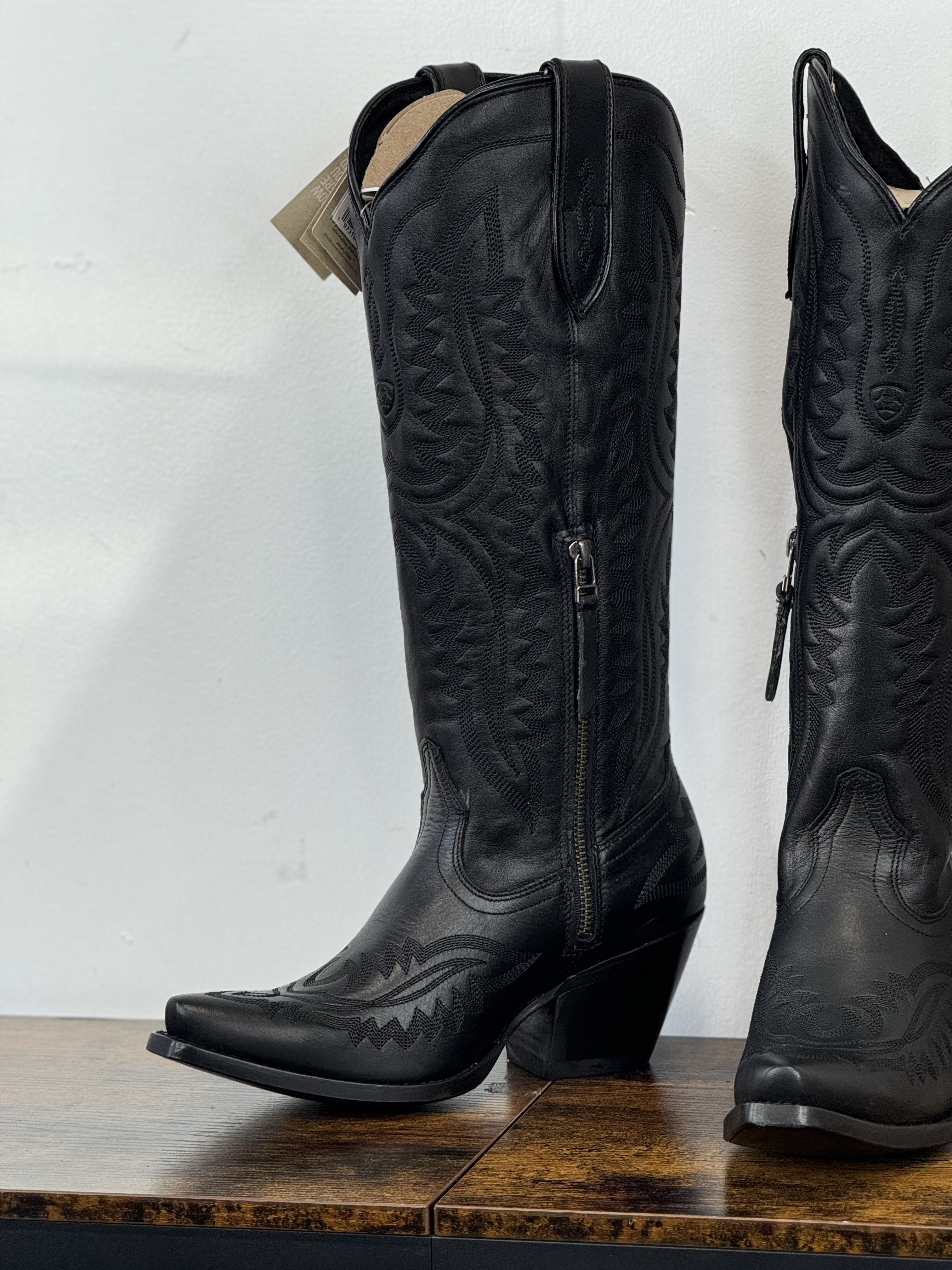 BOTAS LOS ALTOS PARA MUJER AVESTRUZ MOCHA ESTILO RODELO