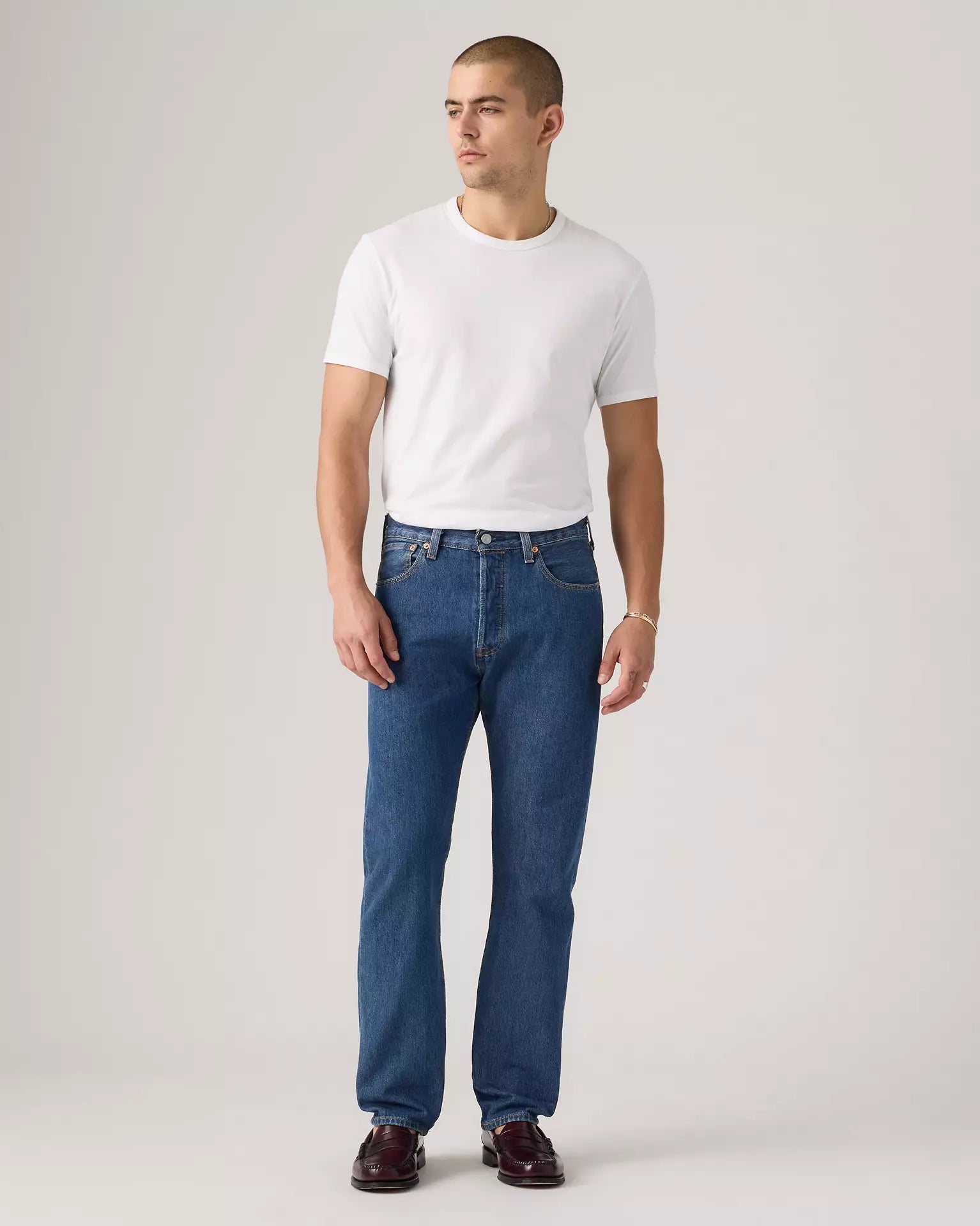 Levi’s men’s 501 Original Stretch Straight Leg Jean- Denim 005013080