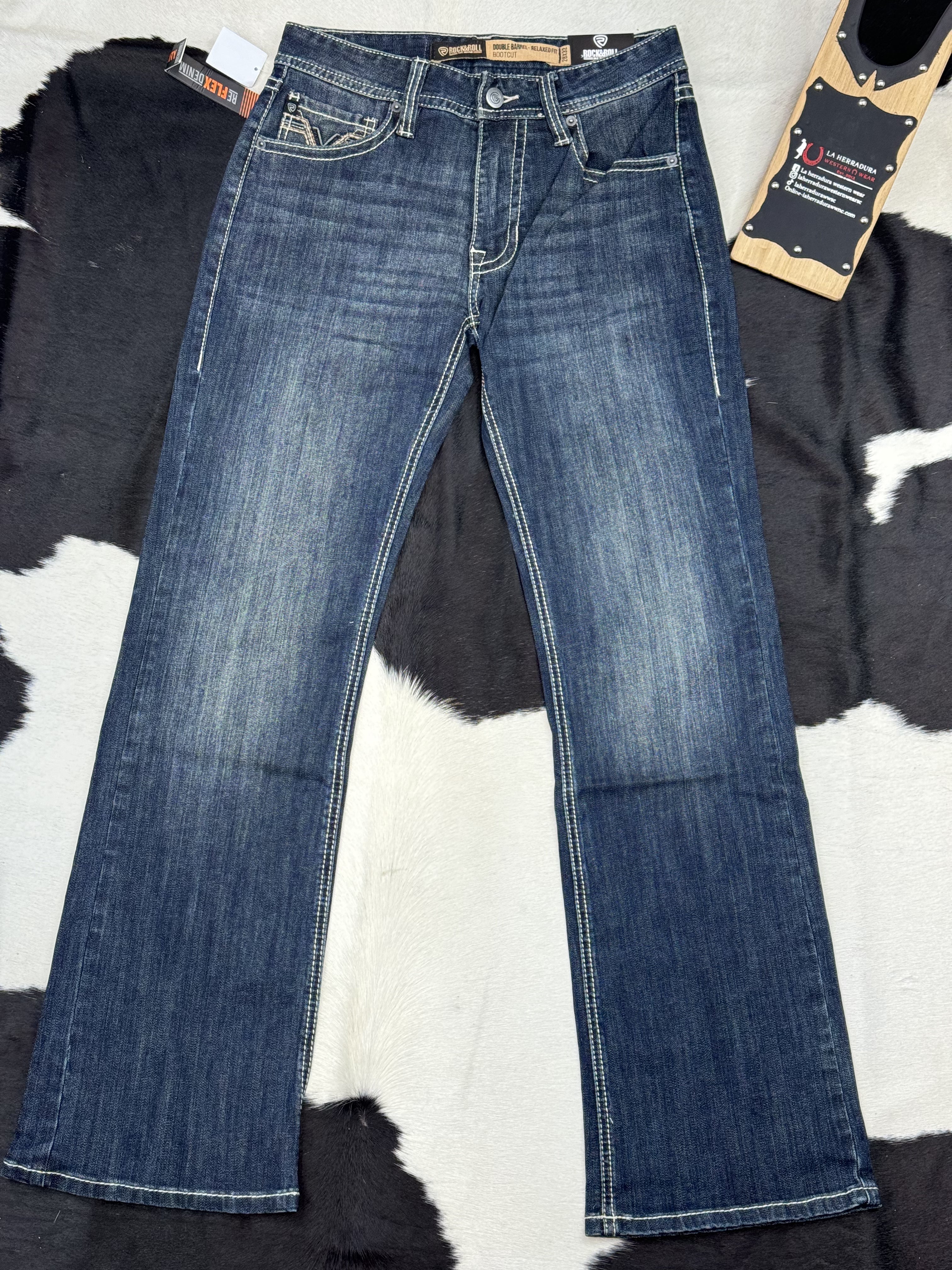 ROCK&ROLL DOUBLE BARREL BOOT CUT MEDIUM VINTAGE JEANS