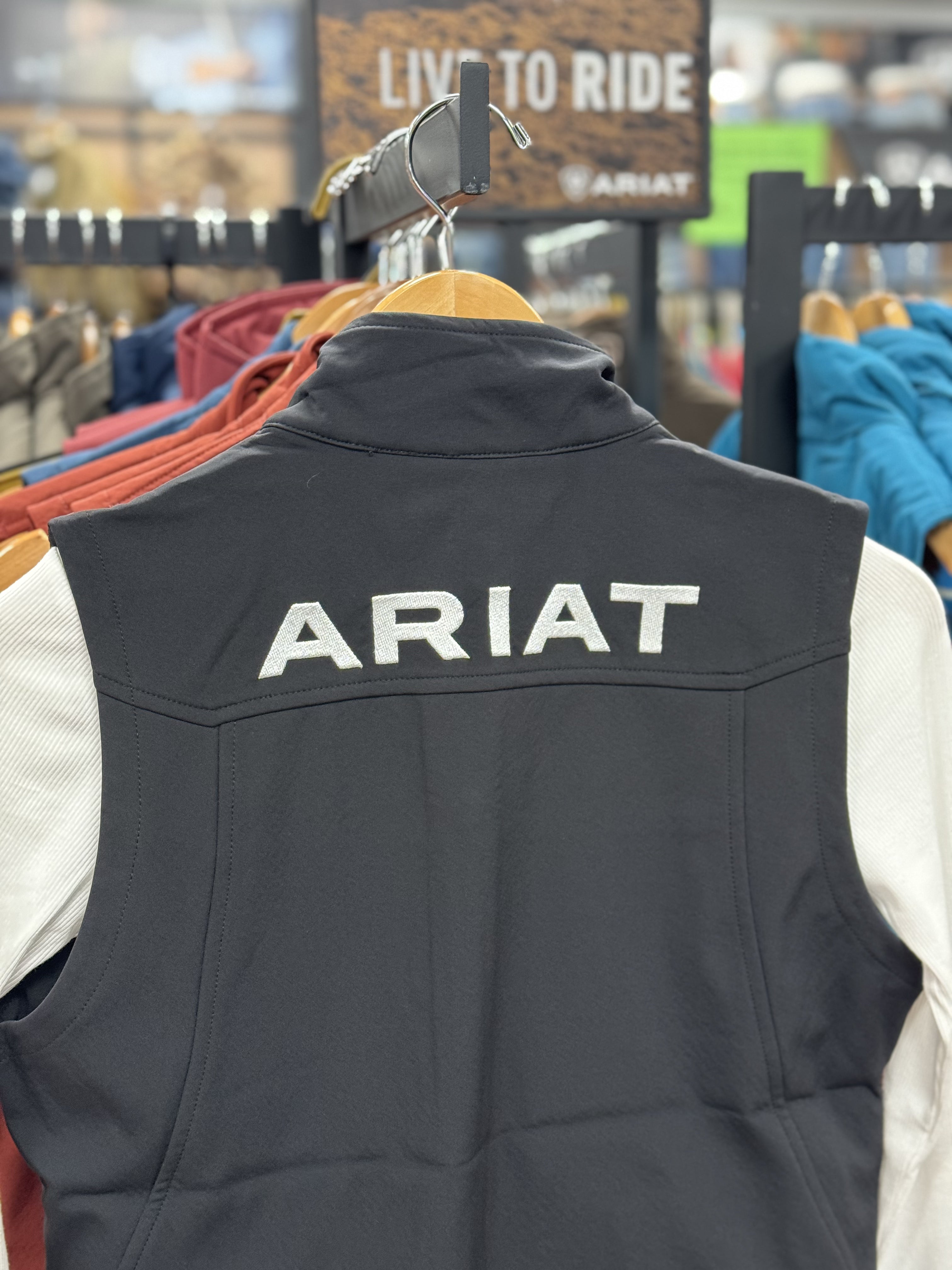 ARIAT Vest Team Softshell Black Womens