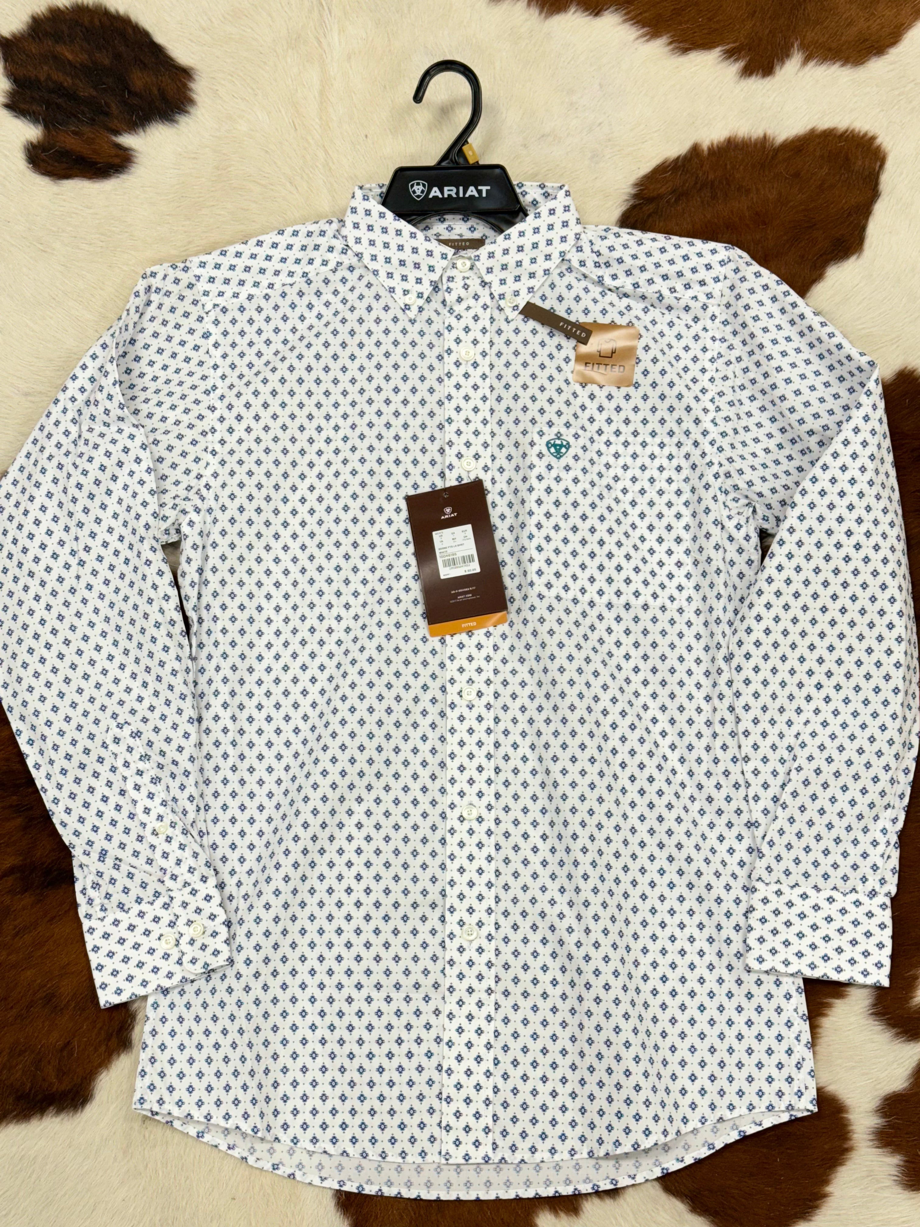 Ariat Shirt Fitted Booned White