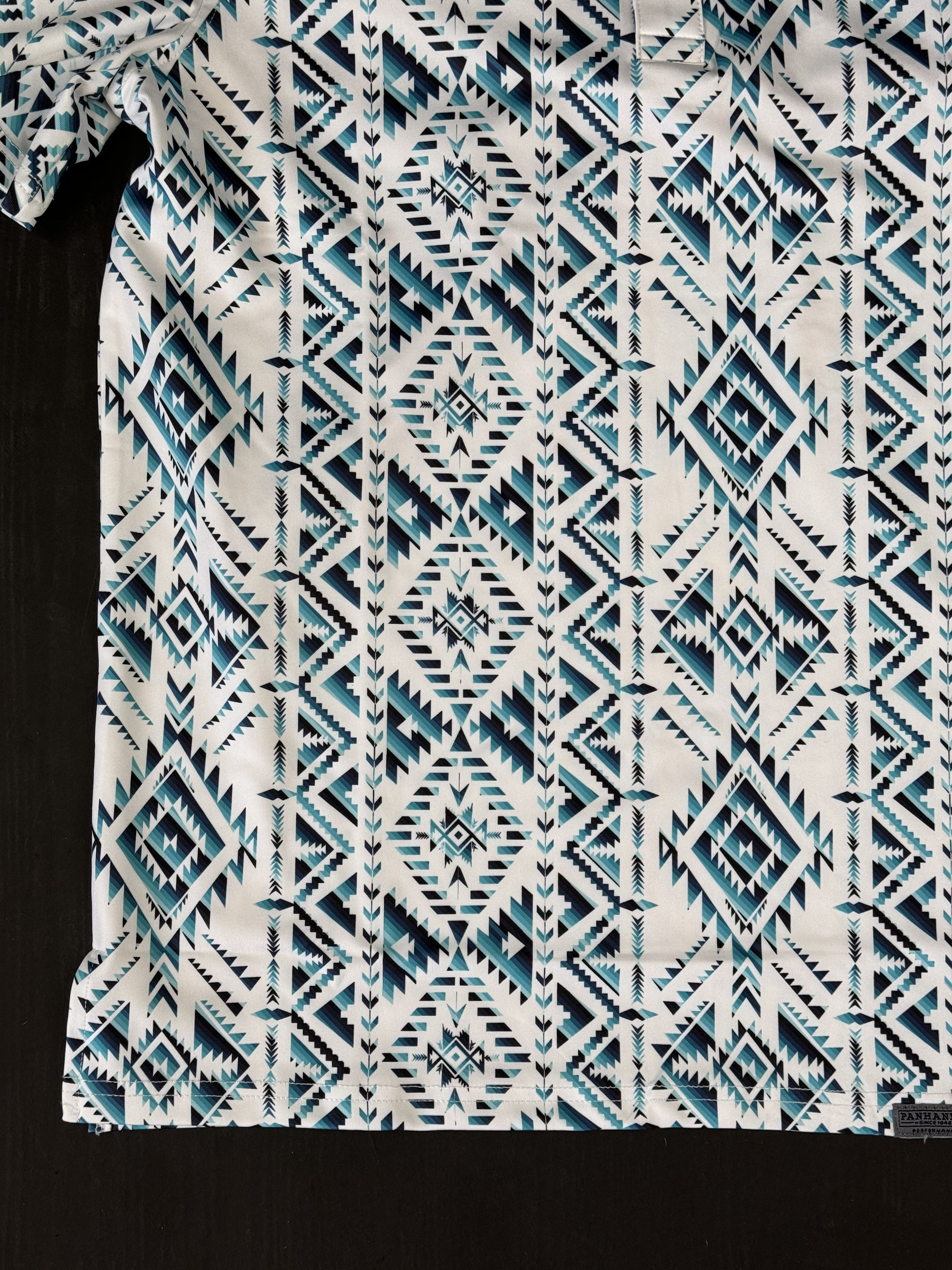 ROCK&ROLL POLO SHIRT AZTEC BLUE TEAL