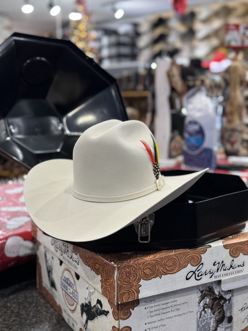 LARRY MAHAN´S 500X SUPERIOR COWBOY HAT SILVER BELLY