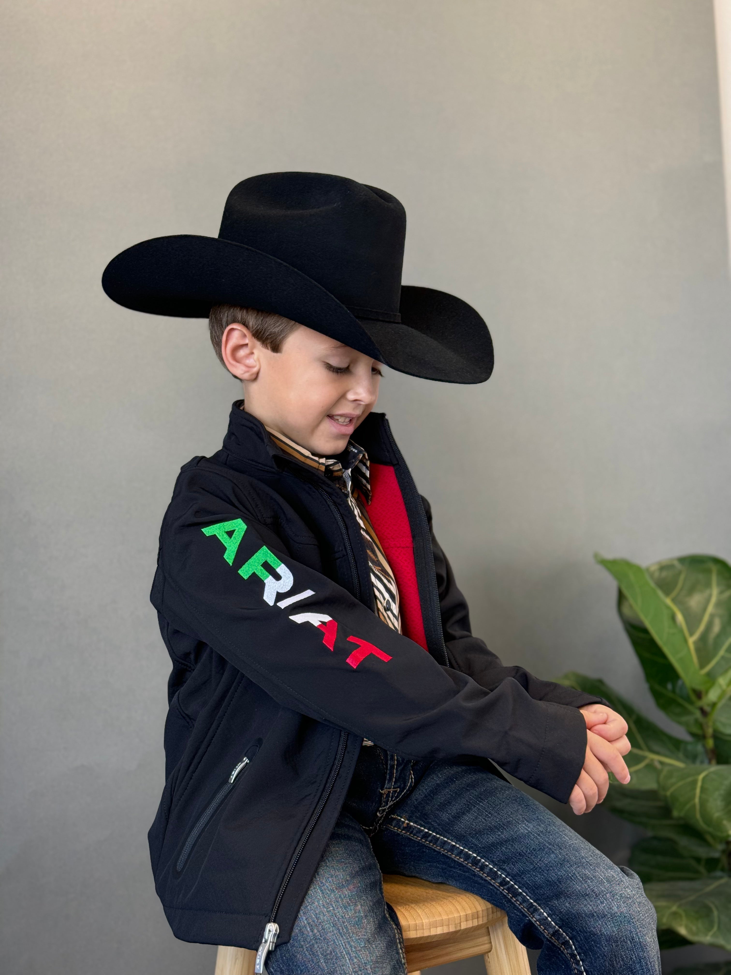 CHAQUETAS NIÑOS ARIAT NEGROS MEXICO