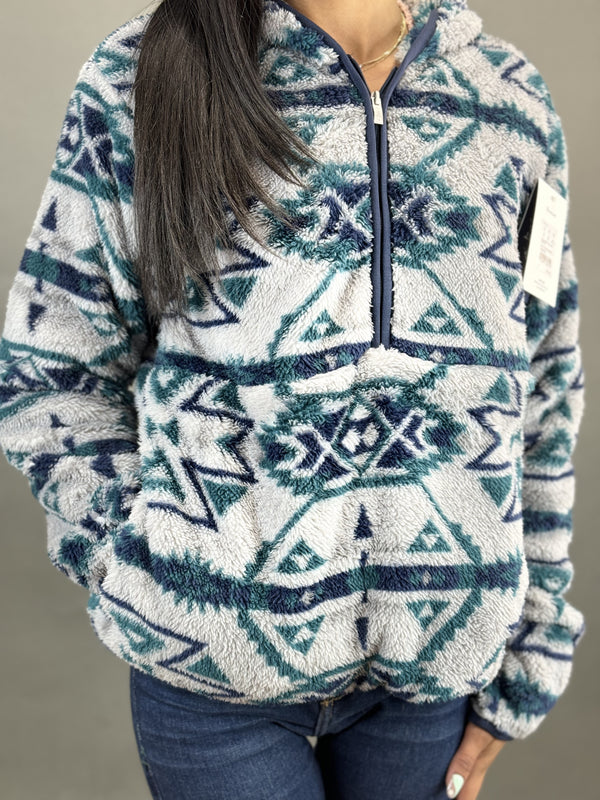 Ariat Berber Snap Front Sweatshirt Rocky Muntain print