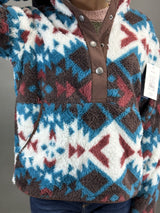 Ariat Berber Snap Front Sweatshirt PLAINSVIEW PRINT