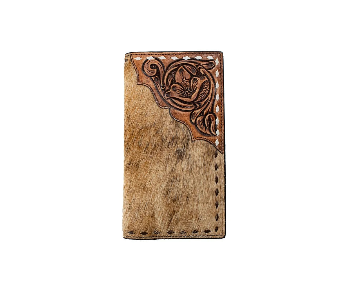 3D Rodeo Wallet Floral Overlay Brown D250018802