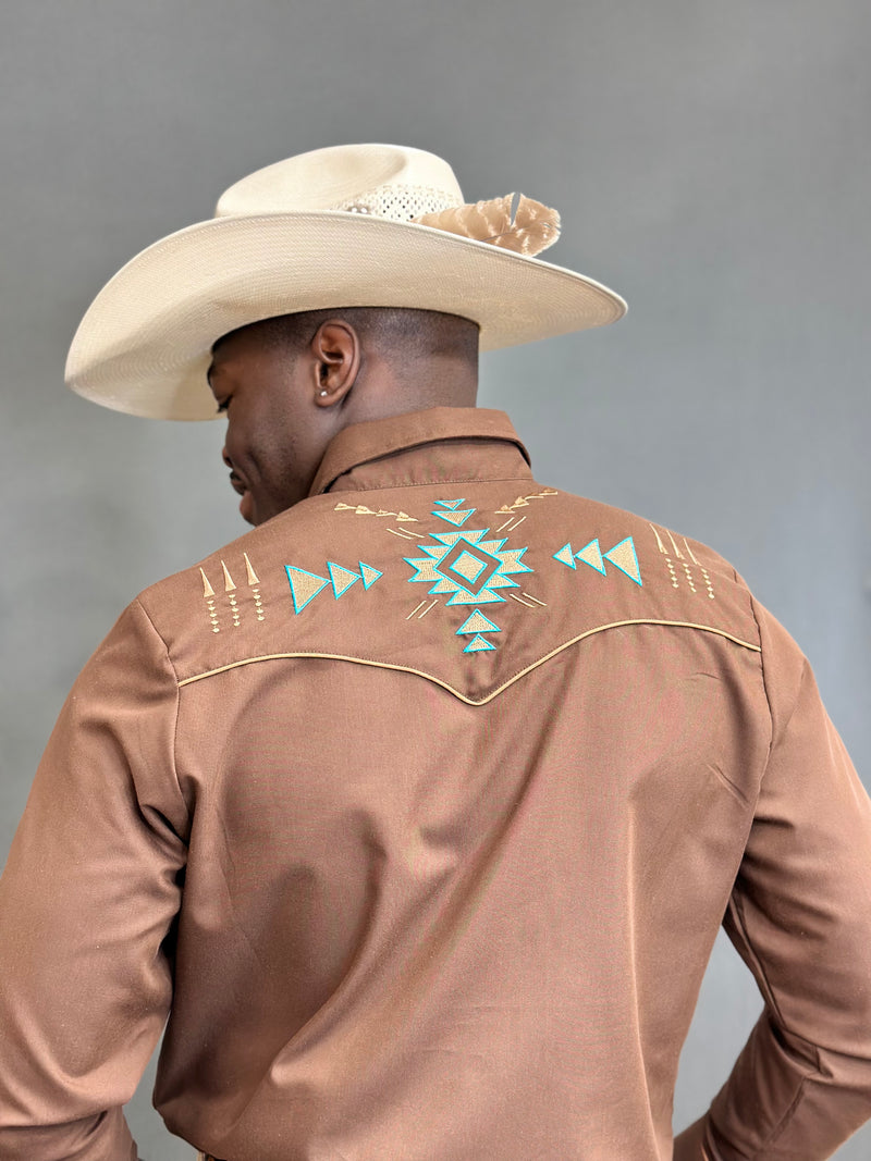 Rangers Legend Original Brown Charro Embroidered