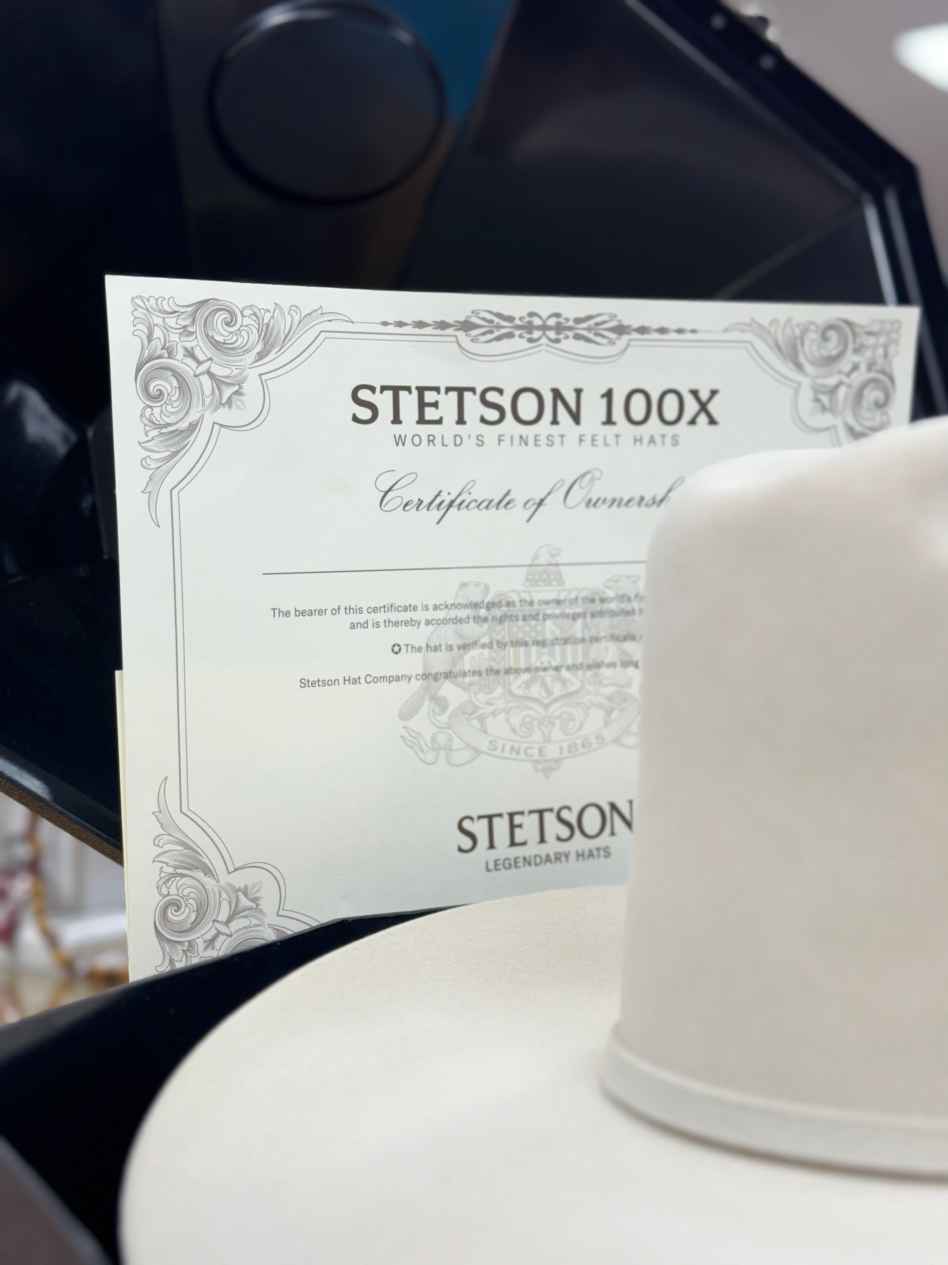 SOMBRERO COWBOY STETSON 100X EL PRESIDENTE VIENTRE PLATA