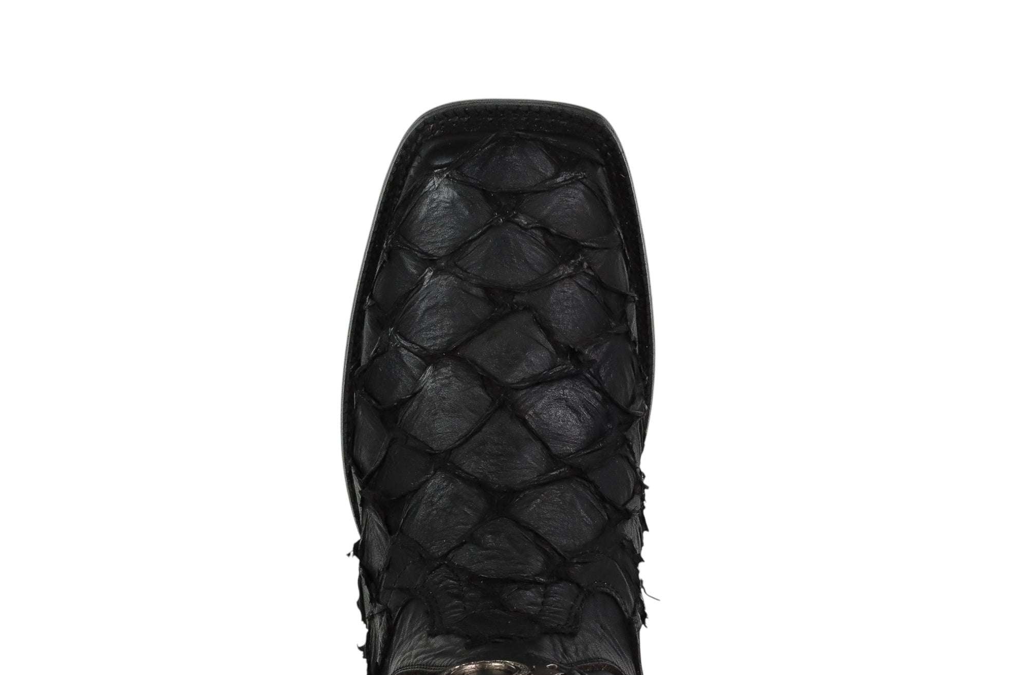 LA HERRADURA MENS PREM. EXOTIC FISH BLACK SQ TOE Laherradurawwnc.com