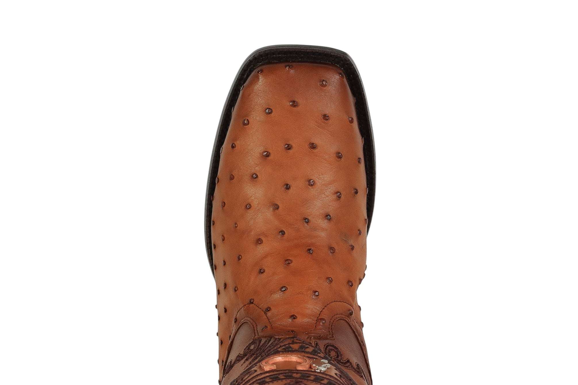 LA HERRADURA MENS PREMIUM OSTRICH TAN SQ TOE Laherradurawwnc.com