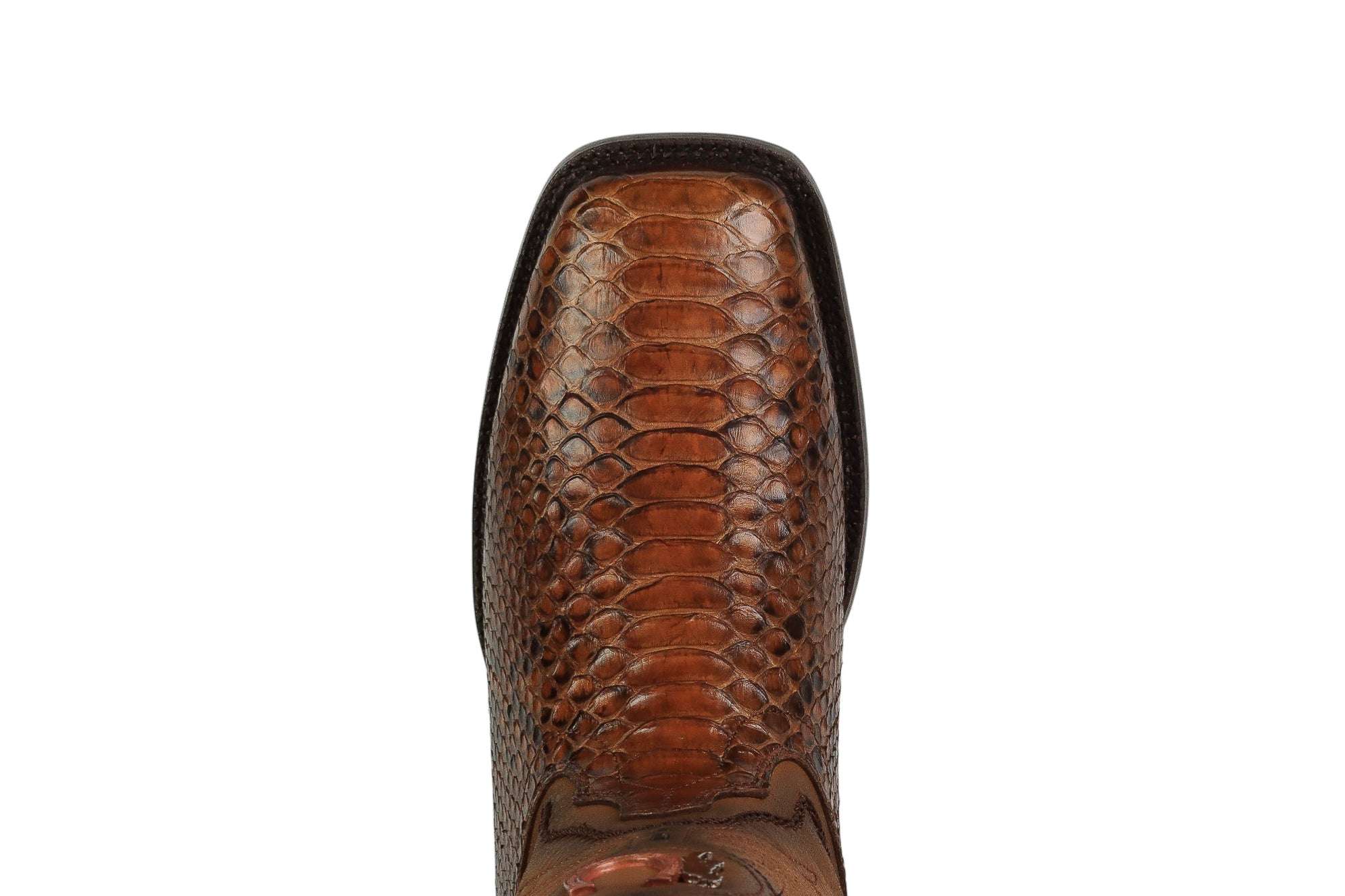 LA HERRADURA MENS PREMIUM BOOT EXOTIC PYTHON COGNAC SQ. TOE Laherradurawwnc.com