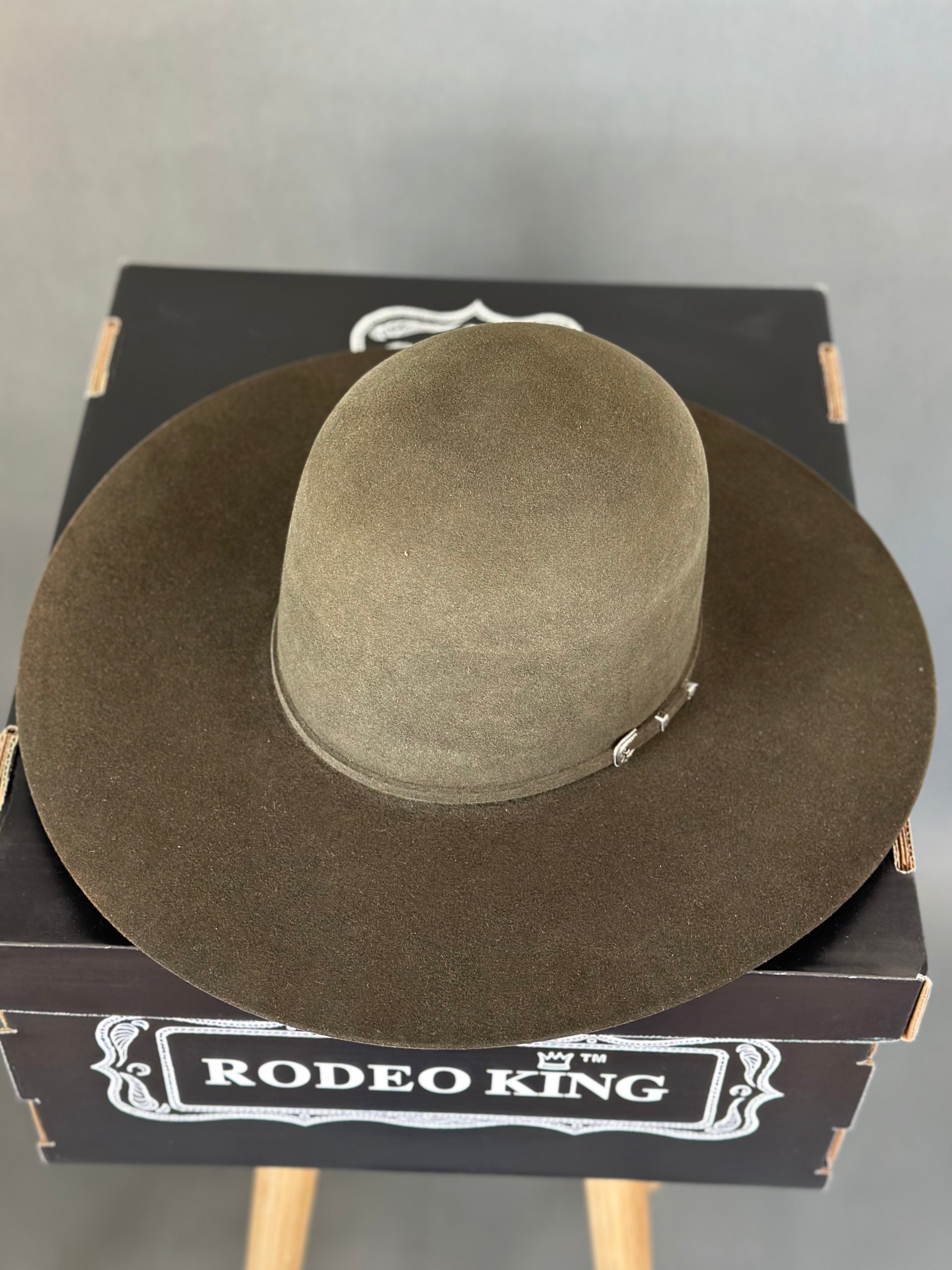 Rodeo King 7X Moss Green Open crown