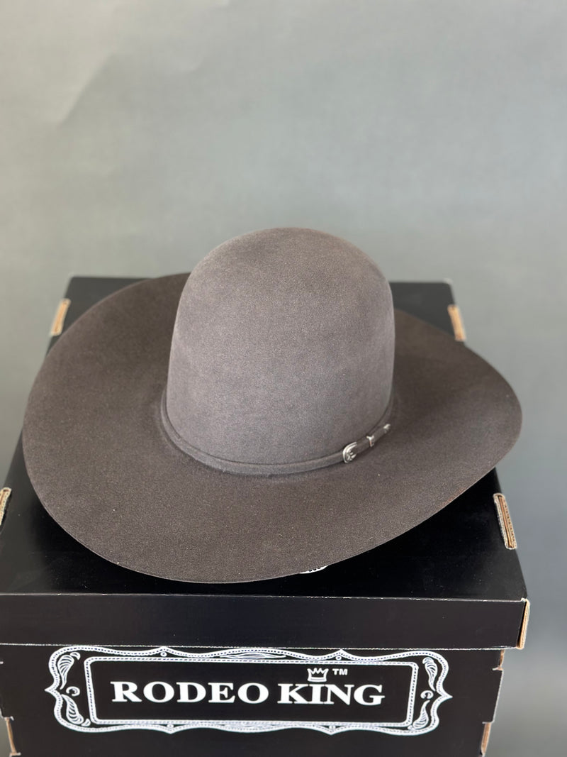 Rodeo King 7X Charcoal Open crown