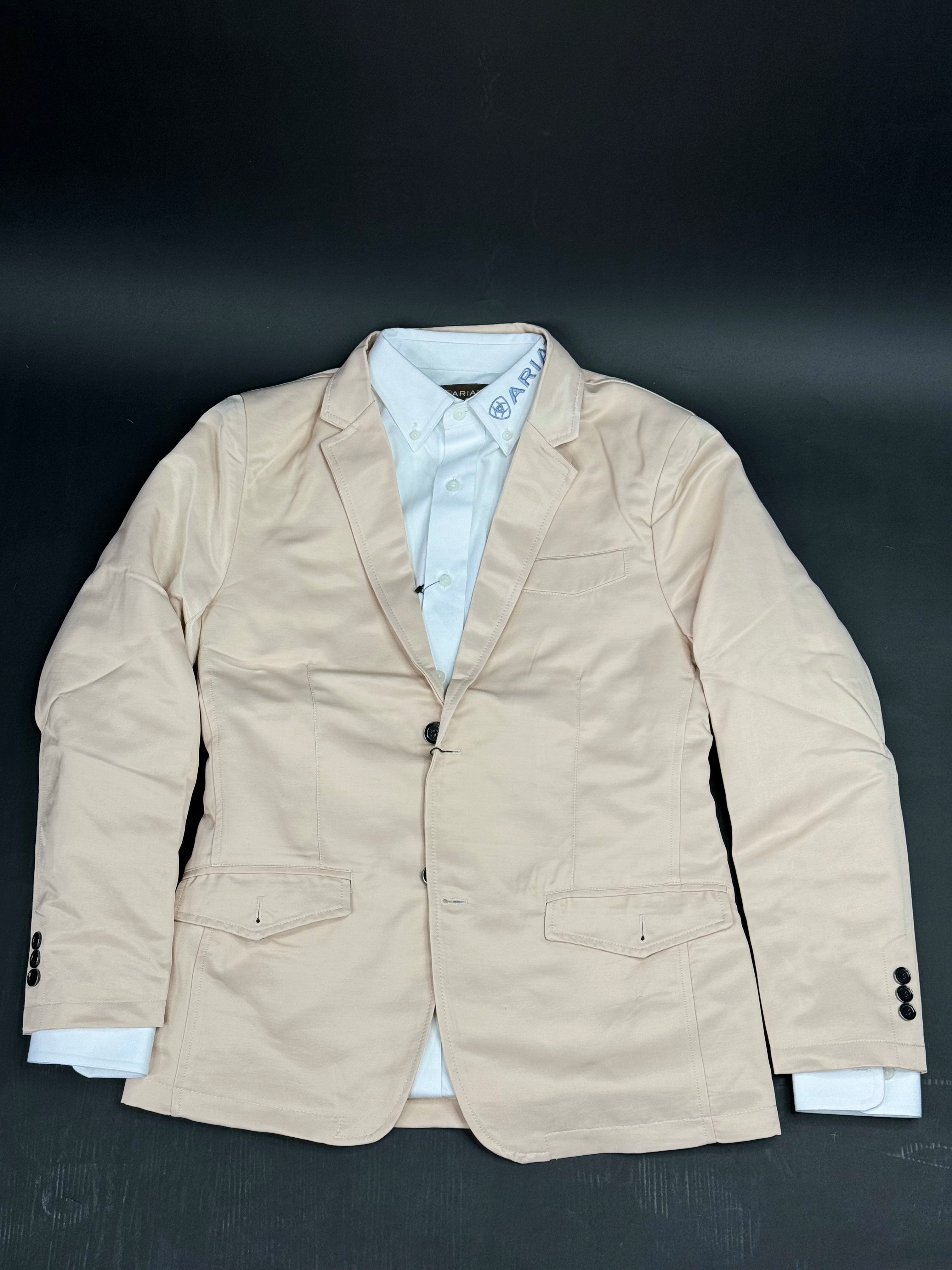 LAMASINI BEIGE SMOOTH LISO BLAZER