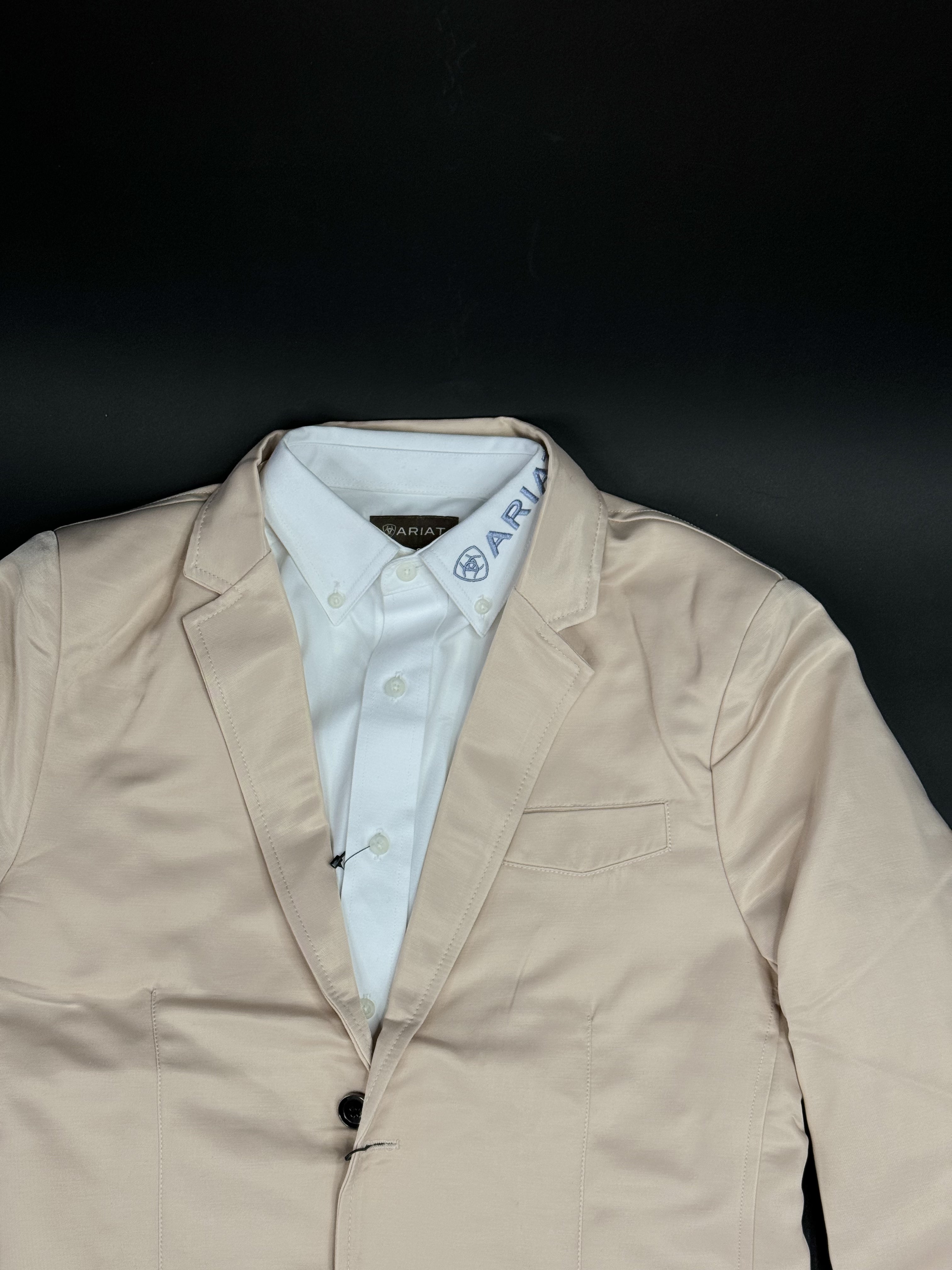 LAMASINI BEIGE SMOOTH LISO BLAZER