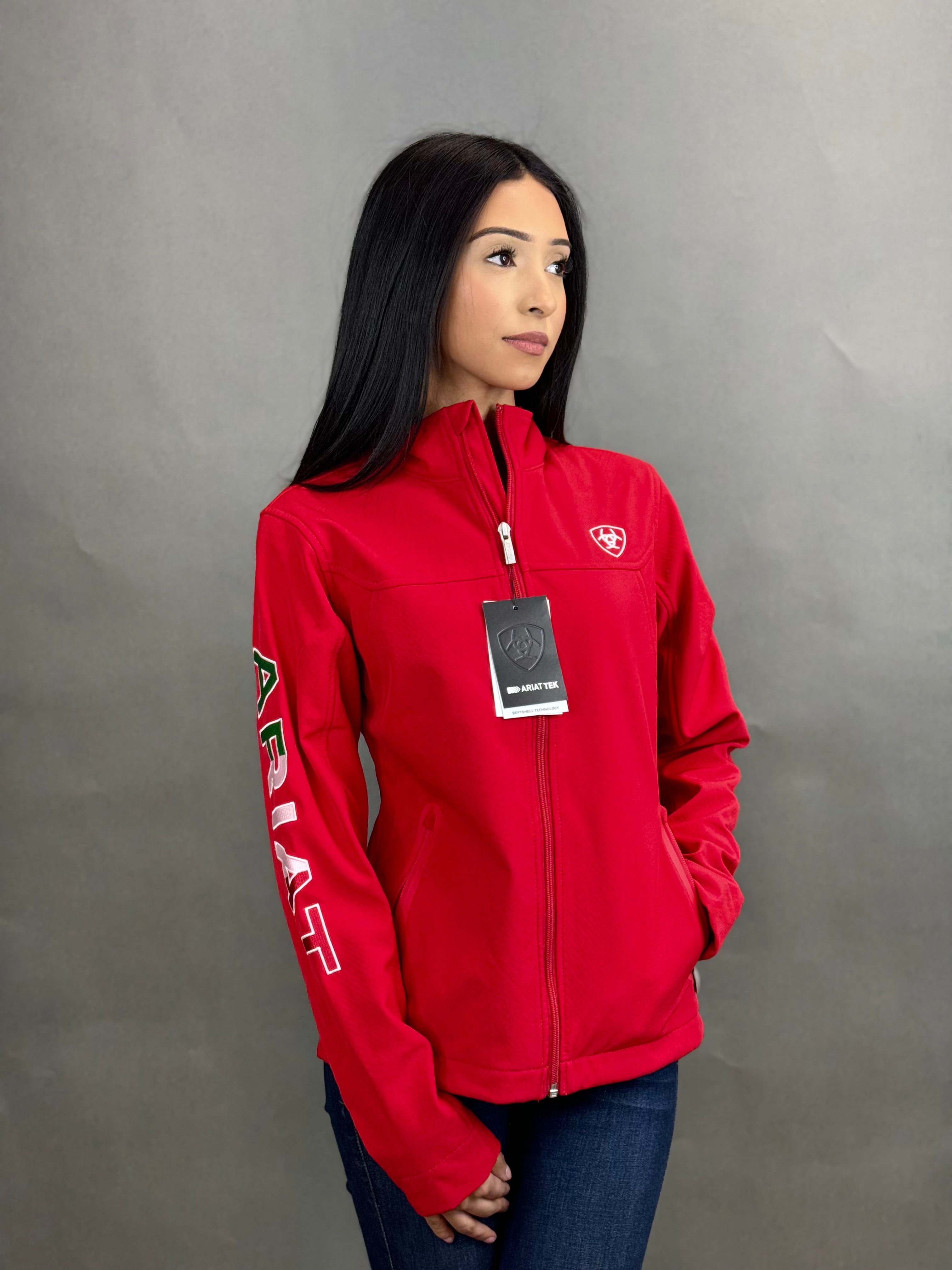 ARIAT JACKET FOR WOMEN RED ROJO TEAM MEXICO