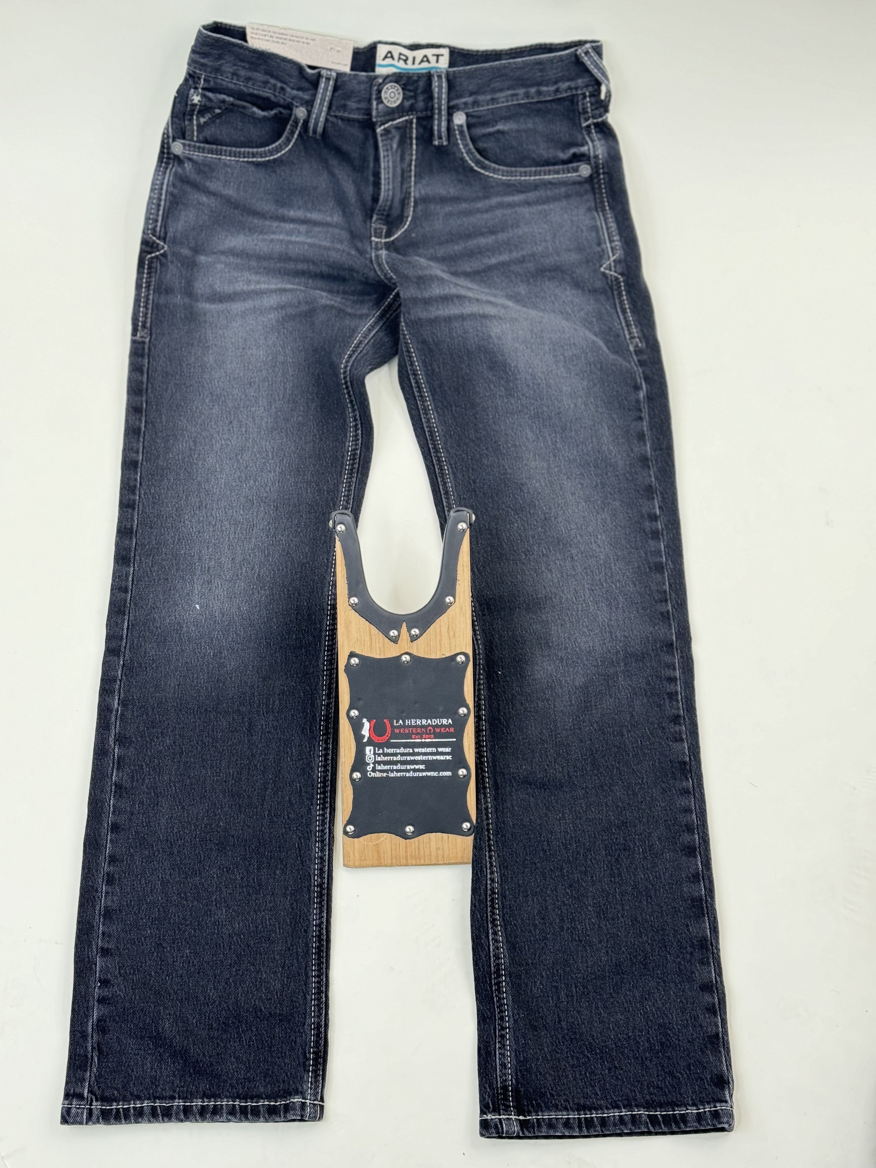 M7 EBONY Black Slim Onyx Straight Leg Jeans