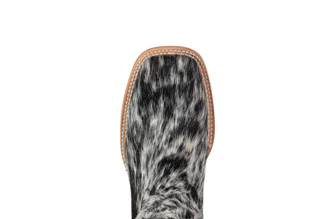 LA HERRADURA BOTAS ALTAS PARA MUJER MARY PELO PINTO NEGRO PUNTA CUADRADA COMPLETA